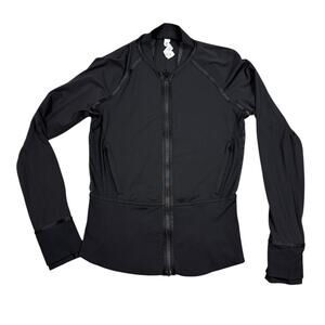 Lululemon Womens Size 6 If You're Lucky Black Jacket Mesh Back